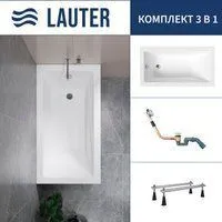 Lauter Estelle 130 21206030 (с ножками и сифоном 21Y11010 хром)