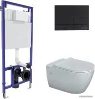 Унитаз Berges Wasserhaus Mascon Rimless + Toma Slim SO + Novum525 + L5 043217