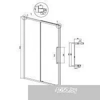 Grossman Cosmo 110x195 100.K33.02.110.10.02 (хром/стекло шиншилла)