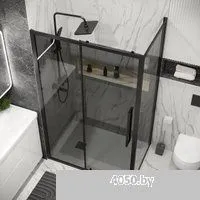 Grossman Cosmo 90x195 200.K33.02.90.21.10 (черный матовый/стекло тонированное)