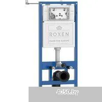 Roxen Egg в комплекте с инсталляцией StounFix Dual Fresh 6 в 1 968442 (кнопка: сатин)