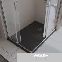 BelBagno TRAY-MR-UNO-AH-120/90-35-NERO-CR 120x90