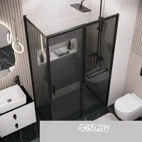 Grossman Style 70x195 200.K33.05.70.21.10 (черный матовый,стекло тонированное)