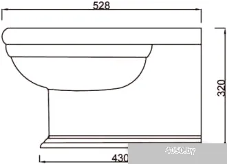 Биде BelBagno Boheme BB115BH