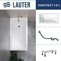 Lauter Estelle 120 21206020 (с ножками и сифоном 21Y32002 белый)