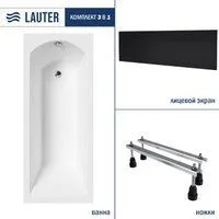 Lauter Amelia 150х70 21204050 (с ножками и лицевым черным экраном)