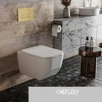 Roxen Boro в комплекте с инсталляцией StounFix Dual Fresh 6 в 1 968081 (кнопка: брашированное золото