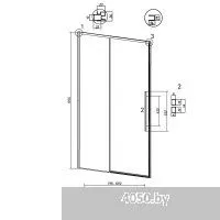 Grossman Galaxy 100x195 100.K33.01.100.10.02 (хром/стекло шиншилла)