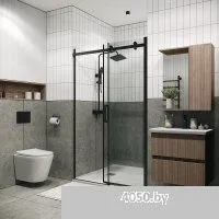 Grossman Classic 100.K33.04.140.21.00 140х195 (черный матовый/стекло прозрачное)