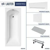 Lauter Amelia 160 21204060 (с ножками, серым подголов, белым лиц. и торц. экраном)