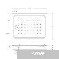 BelBagno TRAY-BB-AH-120/90-15-W 120x90