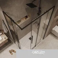 Grossman Galaxy 90x80x195 300.K33.01.9080.42.00 (графит сатин/прозрачное стекло)