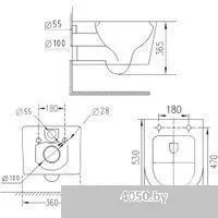 Roxen Vortex Tornado в комплекте с инсталляцией StounFix Dual Fresh 6 в 1 964590 (кнопка: оружейная
