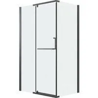 Grossman Pragma 120x90x195 120.K33.03.1290.21.02 (черный матовый/стекло шиншилла)