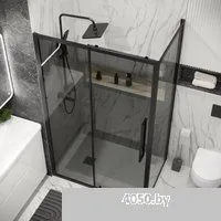 Grossman Cosmo 100х195 200.K33.02.100.21.10 (черный матовый/стекло тонированное)