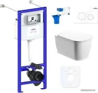 Унитаз Lavinia Boho Relfix Bell Pro Rimless 7 в 1 87050125 (белый пластик)