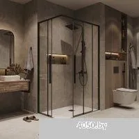 Grossman Galaxy 90x80x195 300.K33.01.9080.42.00 (графит сатин/прозрачное стекло)