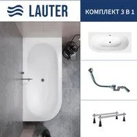 Lauter Bliss 170 P 21201072P (с ножками и сифоном 21Y32000 хром)