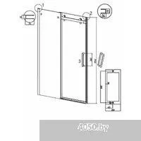Grossman Classic 100x195 100.K33.04.100.32.00 (золото сатин/стекло прозрачное)