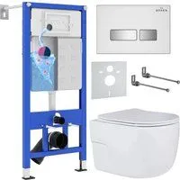 Roxen Porto One Rimless 6 в 1 StounFix Dual Fresh 636623 (белое стекло)