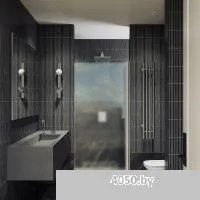 MaybahGlass 198x60 MGD-802-5 (сатин стекло/хром матовый)