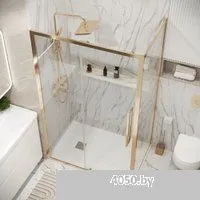 Grossman Cosmo 110x80x195 120.K33.02.1180.32.00 (золото сатин/стекло прозрачное)