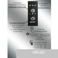 Granula Квадро 50x80 (терморегулятор, черный матовый)