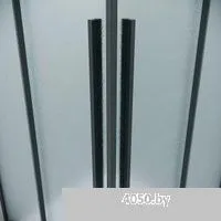 Grossman Galaxy 100x100x195 300.K33.01.1010.21.02 (черный матовый/шиншилла стекло)