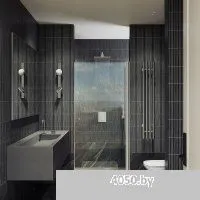 MaybahGlass 198x60 MGD-797-5 (прозрачное стекло/хром матовый)