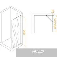 RGW WA-110W 351011007-15 70 (белый/прозрачное стекло)