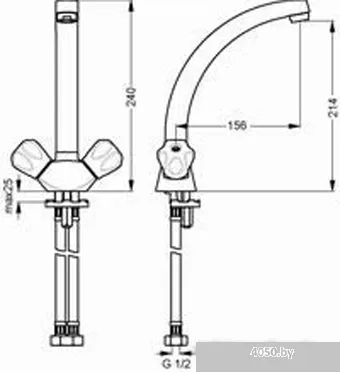 Смеситель Vidima Вит B9748AA/R1515AA/BA157AA