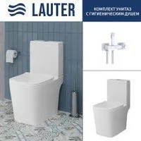 Lauter W09 S-TRAP 21900004 + гигиенический душ Glow 21LT0223MW (вертикальный выпуск)