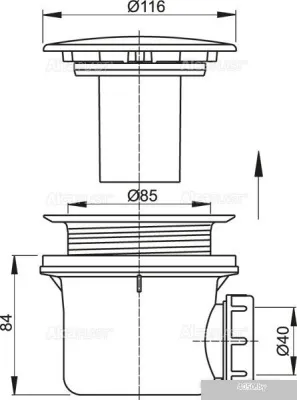 Сифон Alcaplast A49K