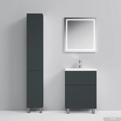 AM.PM Тумба под умывальник Gem 60 M90FSX06022GM32 (2 ящика, графит)