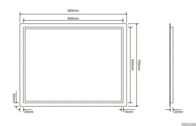 Roxen Зеркало Pure 510175-90 90х70