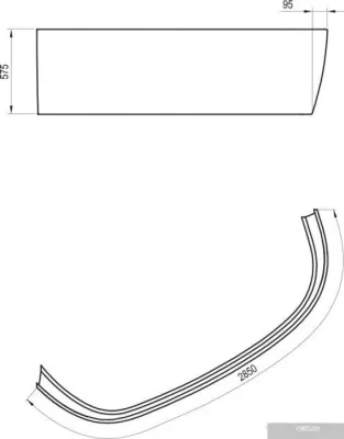 Экран под ванну Ravak A LoveStory II R CZ76100A00
