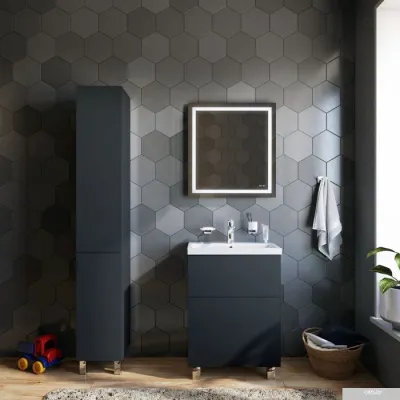 AM.PM Тумба под умывальник Gem 60 M90FSX06022GM32 (2 ящика, графит)