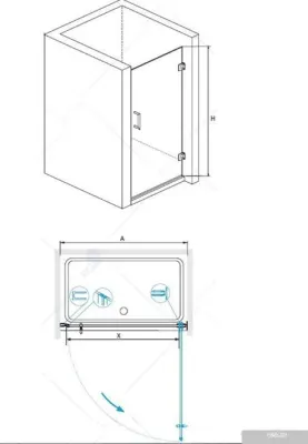 RGW HO-011 70 (хром/прозрачное стекло)