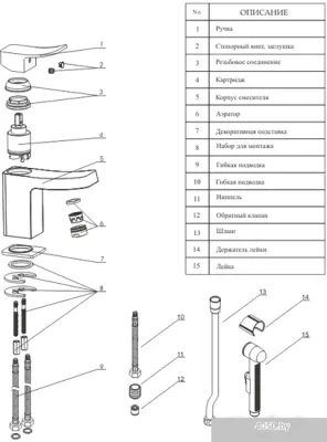Смеситель Wasserkraft Aller 1068