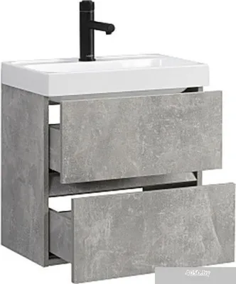 Belux Тумба под умывальник Париж НП 50-02 (31, бетон чикаго светло-серый)
