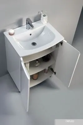 Belux Тумба под умывальник Бари Н 60 (1, белый глянец)