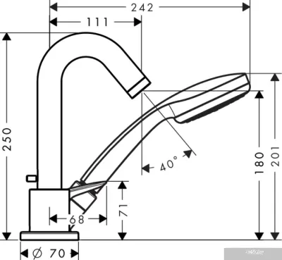 Смеситель Hansgrohe Logis 71310000