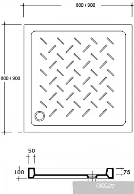 Душевой поддон RGW CR-099 90x90