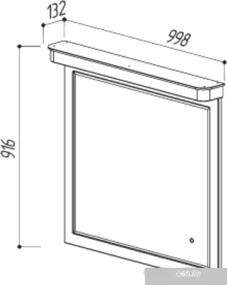 Belux Зеркало Толедо В100 (бежевый)
