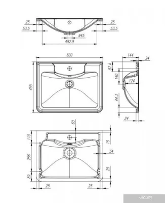 BelBagno Тумба под умывальник Albano-600-2C-SO-RR