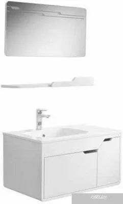 Belux Тумба под умывальник Альба Н 80-01 (белый, левый)