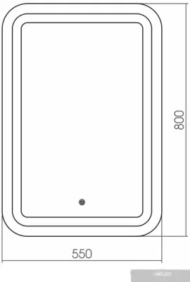Grossman Зеркало Elegans LED 55x80 555800