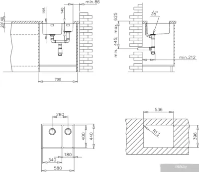 Кухонная мойка TEKA Be Linea RS15 2B 580