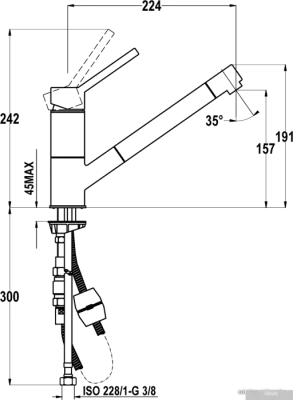 Смеситель TEKA AUK 978 TG [509780204]