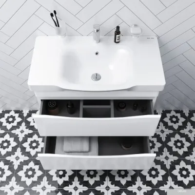 AM.PM Тумба с умывальником Like M80FSX0802WG + M80WCC0802WG